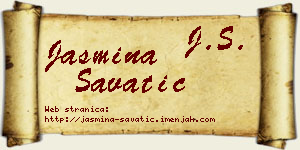Jasmina Savatić vizit kartica